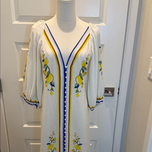 FARM Rio Flora Long Dress Size S - Picture 5 of 9